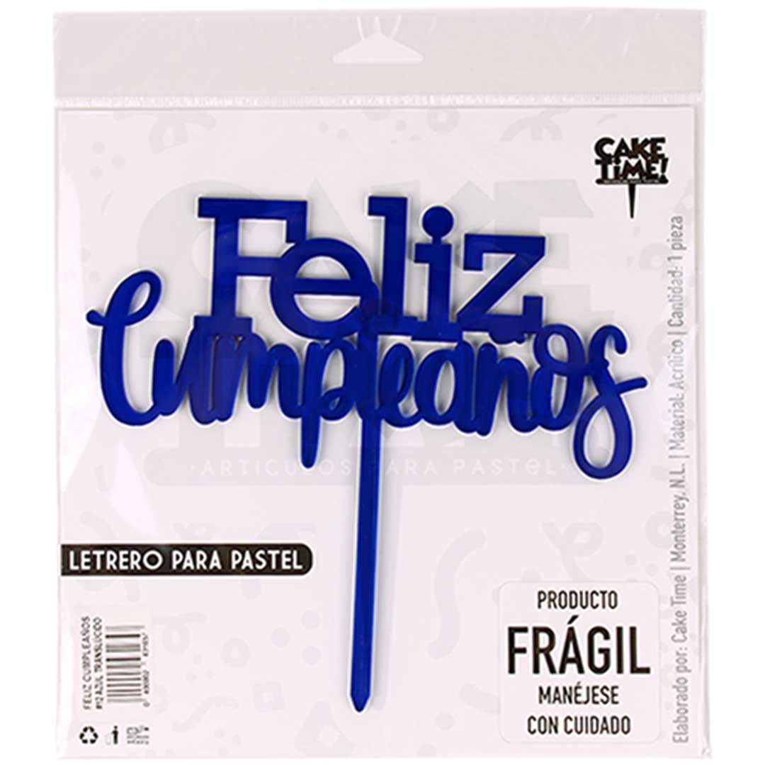 CAKE TOPPER MOD. 12 COLOR AZUL